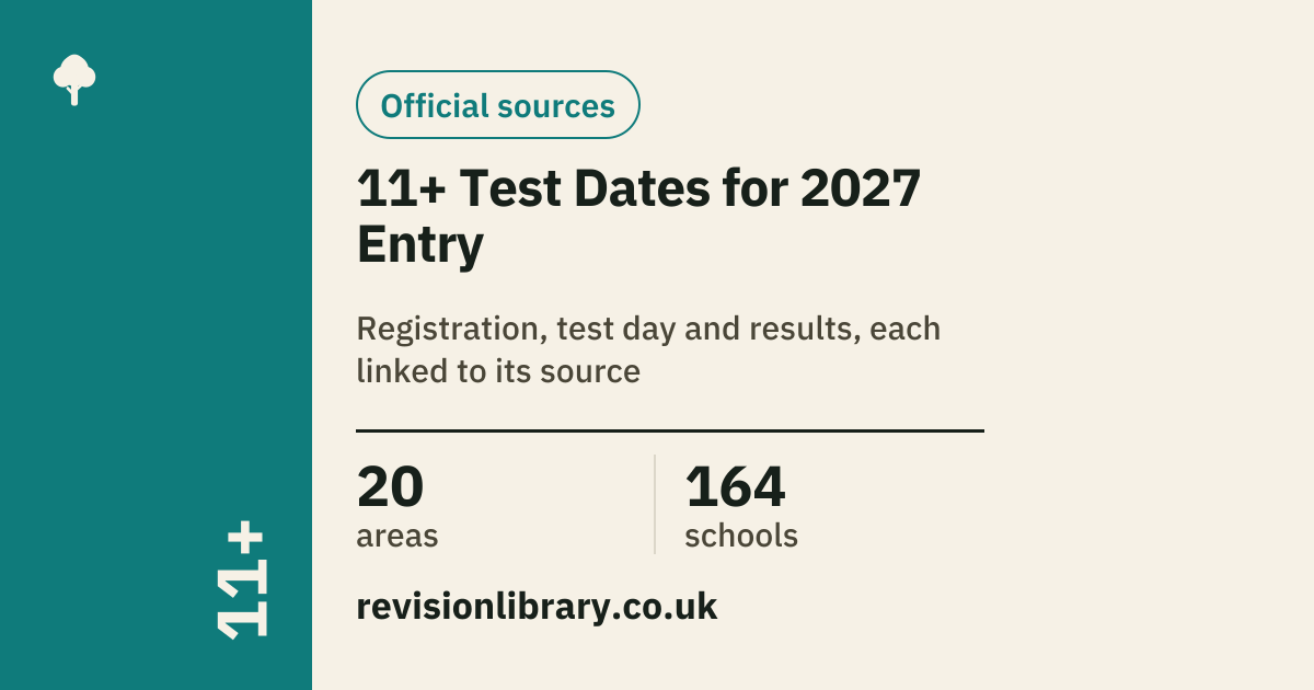 11+ Exam Dates 2026: Grammar School Test Calendar