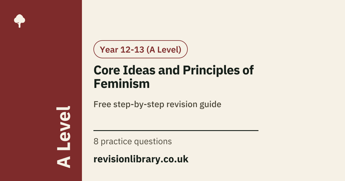Core Ideas and Principles of Feminism | A Level Politics