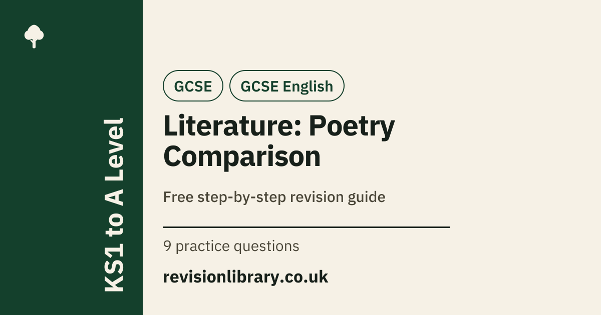 Literature: Poetry Comparison Explained | English