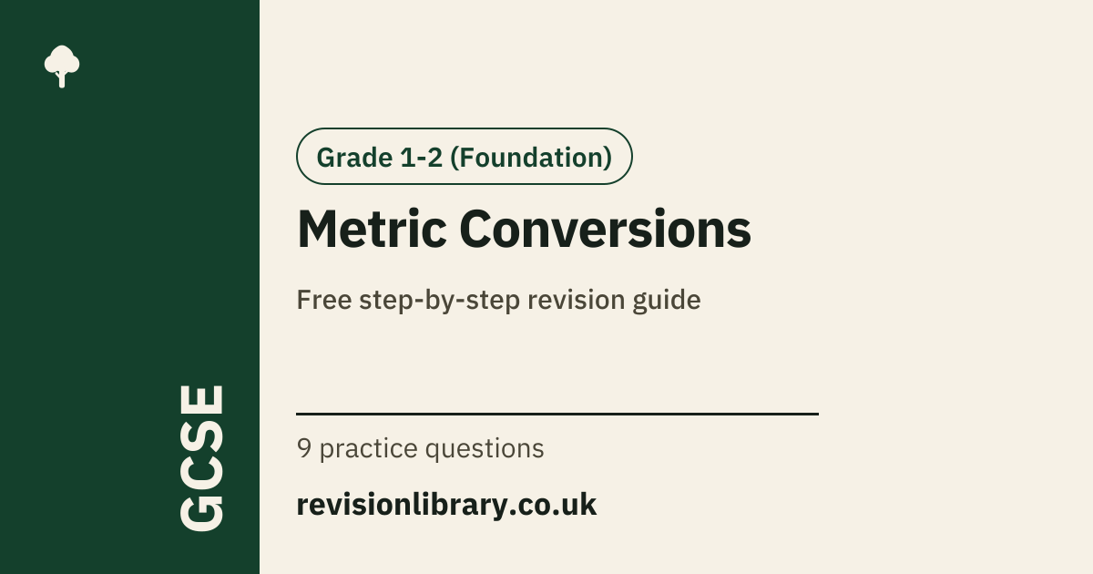 Metric Conversions: Definition, Examples & Exam Questions | GCSE Maths