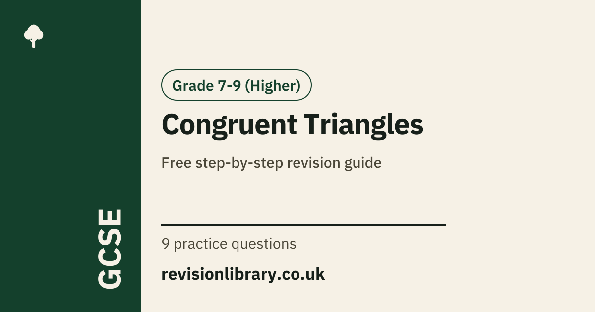 Congruent Triangles: Definition & Examples | GCSE Maths