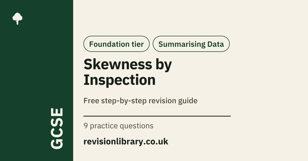 Skewness by Inspection: Definition & Examples | GCSE Statistics